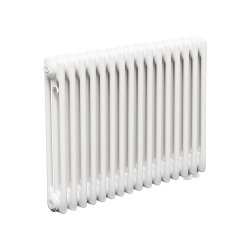 Стальной трубчатый радиатор Теплофорт ТР3057 ТВ 16 секций нижнее подключение 1/2 белый глянец