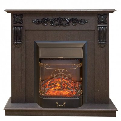 Каминокомплект RealFlame Dominica STD/EUG DN с очагом Majestic Lux Black S Каминокомплект RealFlame Dominica STD/EUG DN с очагом Majestic Lux Black S