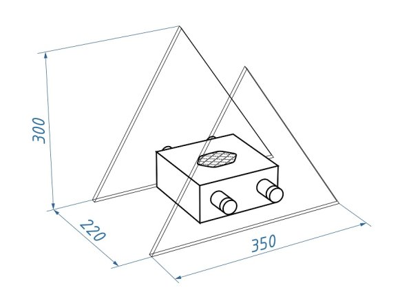 Настольный биокамин Lux Fire Вулкан M КН-0017М-06