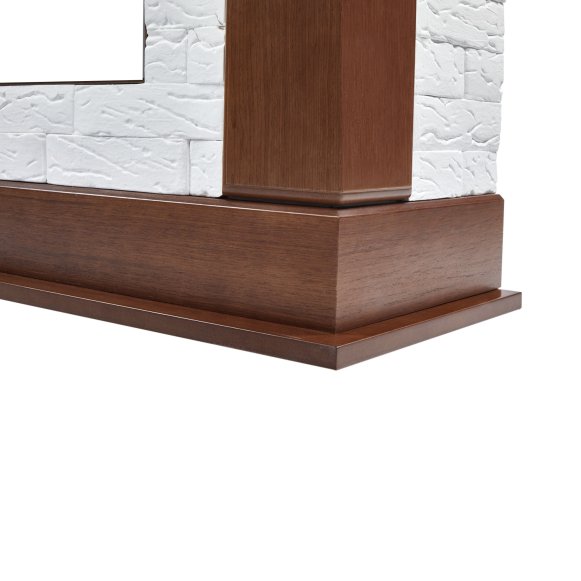 Портал Firelight Prestigio 25 камень белый/шпон дуб