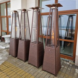 Уличный газовый обогреватель WWT 13I Rotang Brown Mini 1.8m