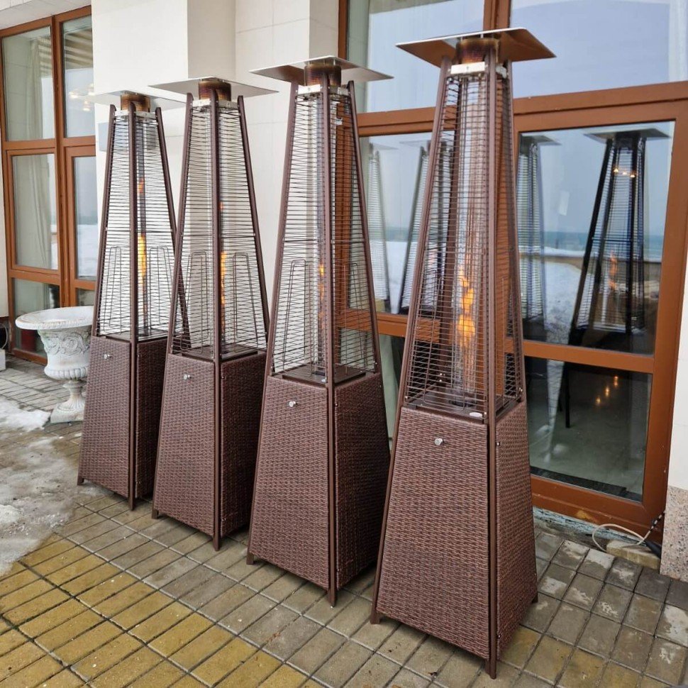 Уличный газовый обогреватель WWT 13I Rotang Brown Mini 1.8m — фото 3