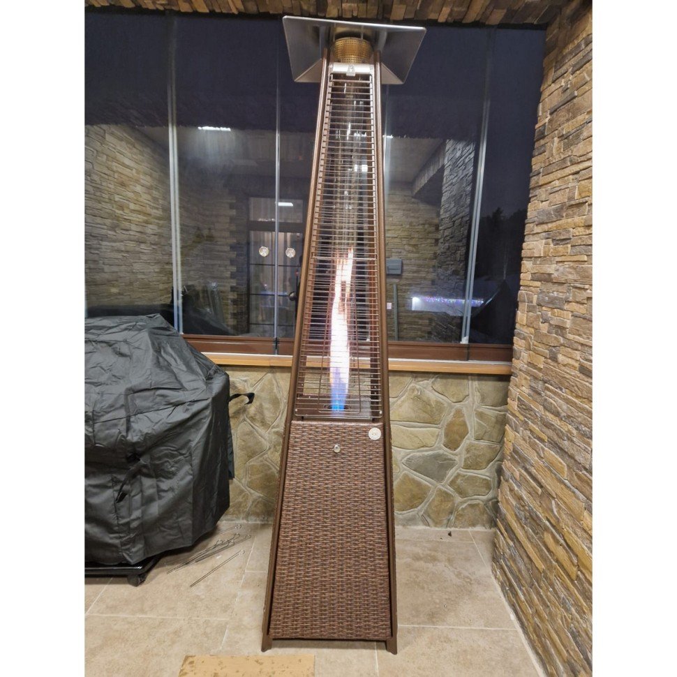 Уличный газовый обогреватель WWT 13I Rotang Brown Mini 1.8m — фото 7