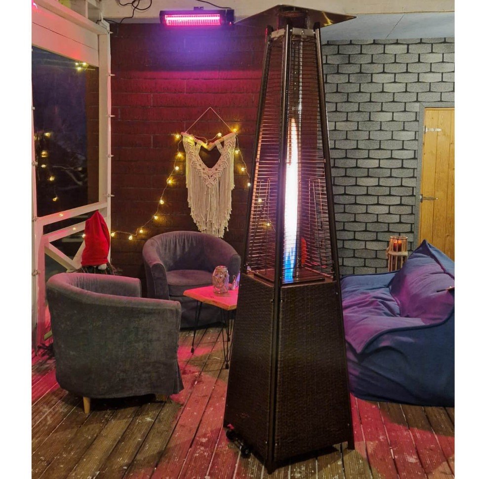 Уличный газовый обогреватель WWT 13I Rotang Brown Mini 1.8m — фото 8