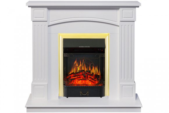 Изображение товара Электрокаминокомплект Royal Flame Boston с очагом Majestic FX Brass 34x99x92.5 см