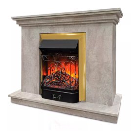 Каминокомплект Хорошие Камины Марс с очагом RealFlame Majestic Lux BR S цемент