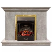 Каминокомплект Хорошие Камины Марс с очагом RealFlame Majestic Lux BR S цемент