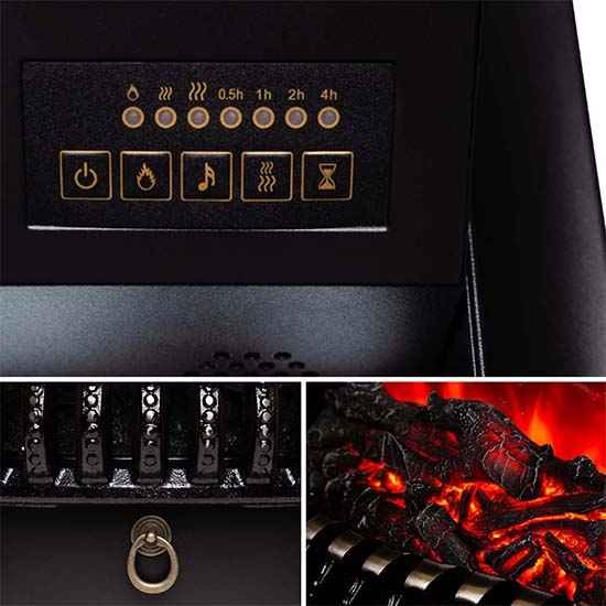 Каминокомплект Хорошие Камины Юпитер с очагом RealFlame Fobos Lux BL S белое дерево — фото 7