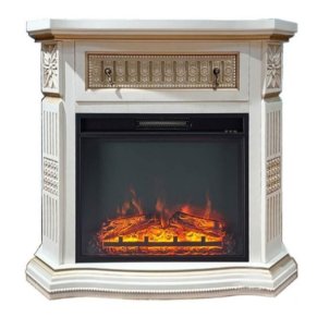 Каминокомплект Interflame Джессика бежевый с золотой патиной с очагом Foton 23 LED