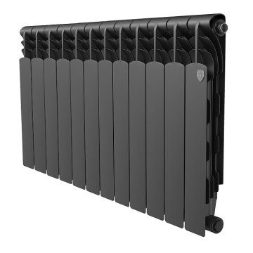 Биметаллический радиатор отопления Royal Thermo Revolution Bimetall 500 2.0 12 секций Noir Sable