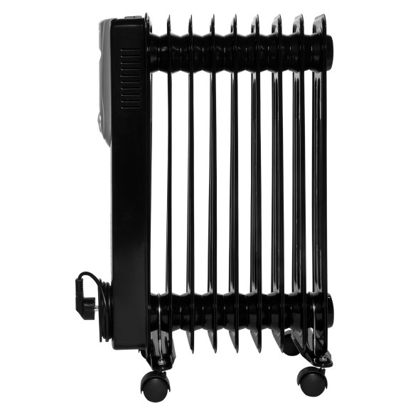 Изображение товара Масляный радиатор Ballu BOH/NR-09 Noir 9 секций, 2 кВт, напольный, черный
