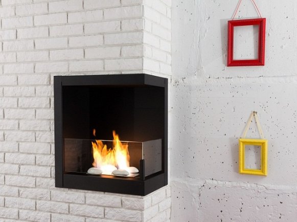 Встроенный биокамин Lux Fire Угловой 1155 М