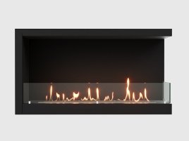 Встроенный биокамин Lux Fire Угловой 1155 М
