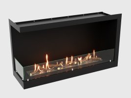 Встроенный биокамин Lux Fire Угловой 1155 М