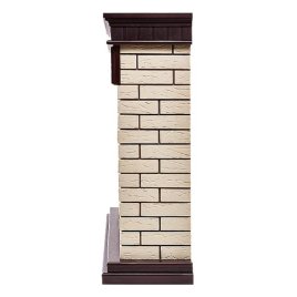 Каминокомплект Firelight Bricks 25 с очагом BFP/P-2520 камень бежевый/шпон темный дуб