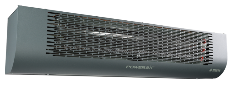 Электрическая тепловая завеса Zilon ZVV-1.5E9T 4.0 в исполнении RAL 7016