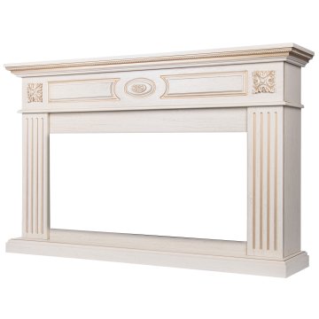 Портал Firelight Siena 42/40/36 слоновая кость с золотой патиной