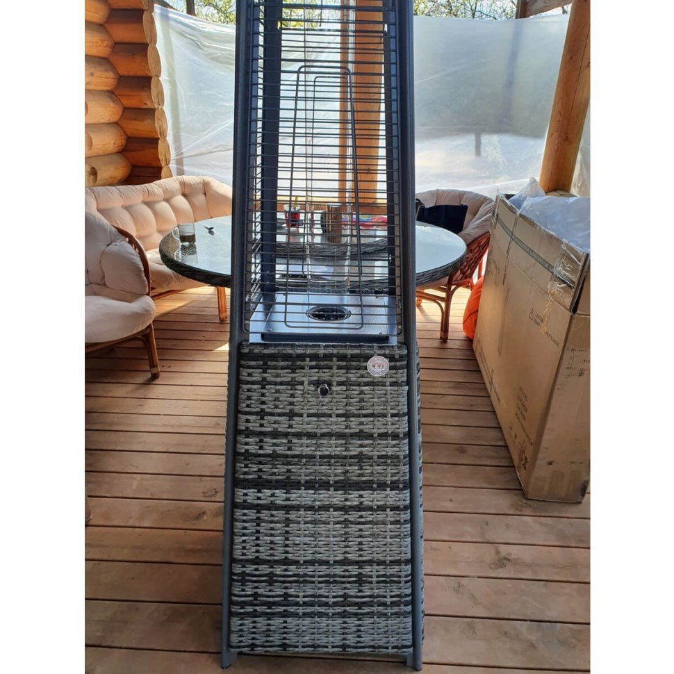 Уличный газовый обогреватель WWT 13I Rotang Grey Mini 1.8m — фото 8