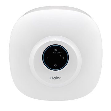 Накопительный электрический водонагреватель Haier ES30V-EQ1 над раковиной
