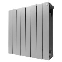 Биметаллический радиатор отопления Royal Thermo PianoForte 500 8 секций Silver Satin