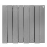 Биметаллический радиатор отопления Royal Thermo PianoForte 500 8 секций Silver Satin