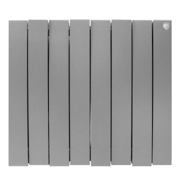 Биметаллический радиатор отопления Royal Thermo PianoForte 500 8 секций Silver Satin