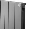 Биметаллический радиатор отопления Royal Thermo PianoForte 500 8 секций Silver Satin