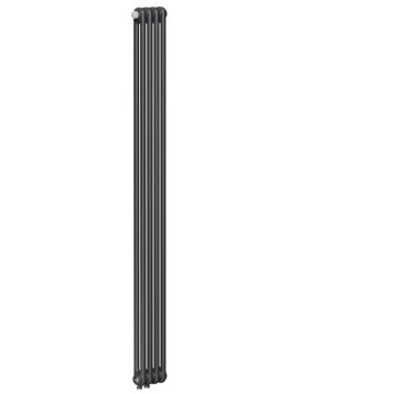 Стальной трубчатый радиатор Rifar Tubog 2180/4 нижнее подключение DV1 титан RAL 9223 Matt