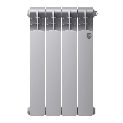 Биметаллический радиатор отопления Royal Thermo Revolution Bimetall 500 2.0 4 секции Silver Satin — фото 1