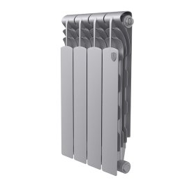Биметаллический радиатор отопления Royal Thermo Revolution Bimetall 500 2.0 4 секции Silver Satin