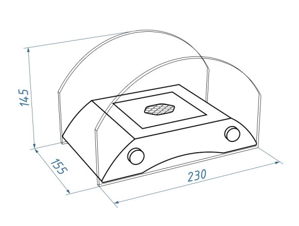 Настольный биокамин Lux Fire Графский мост S