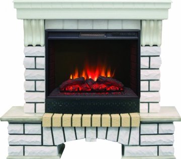Каминокомплект RealFlame Country 25/25,5 WT с очагом Sparta 25,5 LED