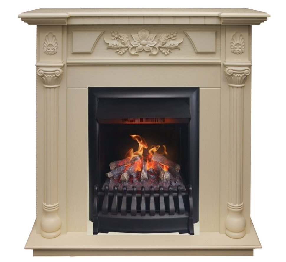 Каминокомплект RealFlame Dacota STD/EUG WT с очагом 3D Oregan