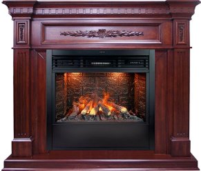 Каминокомплект Royal Flame Luxemburg темная вишня с очагом Design B800RF 3D