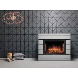 Каминокомплект Electrolux EFP/P-2520LS N портал Moderno 25 шпон белый дуб