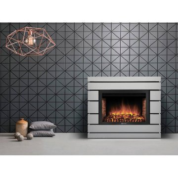 Каминокомплект Electrolux EFP/P-2520LS N портал Moderno 25 шпон белый дуб