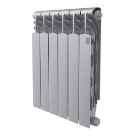 Биметаллический радиатор отопления Royal Thermo Revolution Bimetall 500 2.0 6 секций Silver Satin