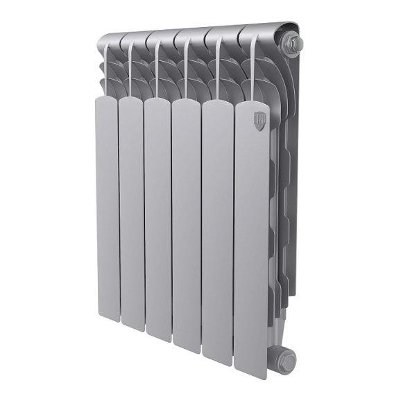 Изображение товара Биметаллический радиатор отопления Royal Thermo Revolution Bimetall 500 2.0 6 секций Silver Satin