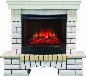 Каминокомплект RealFlame Country 25/25,5 WT с очагом Evrika 25,5 LED