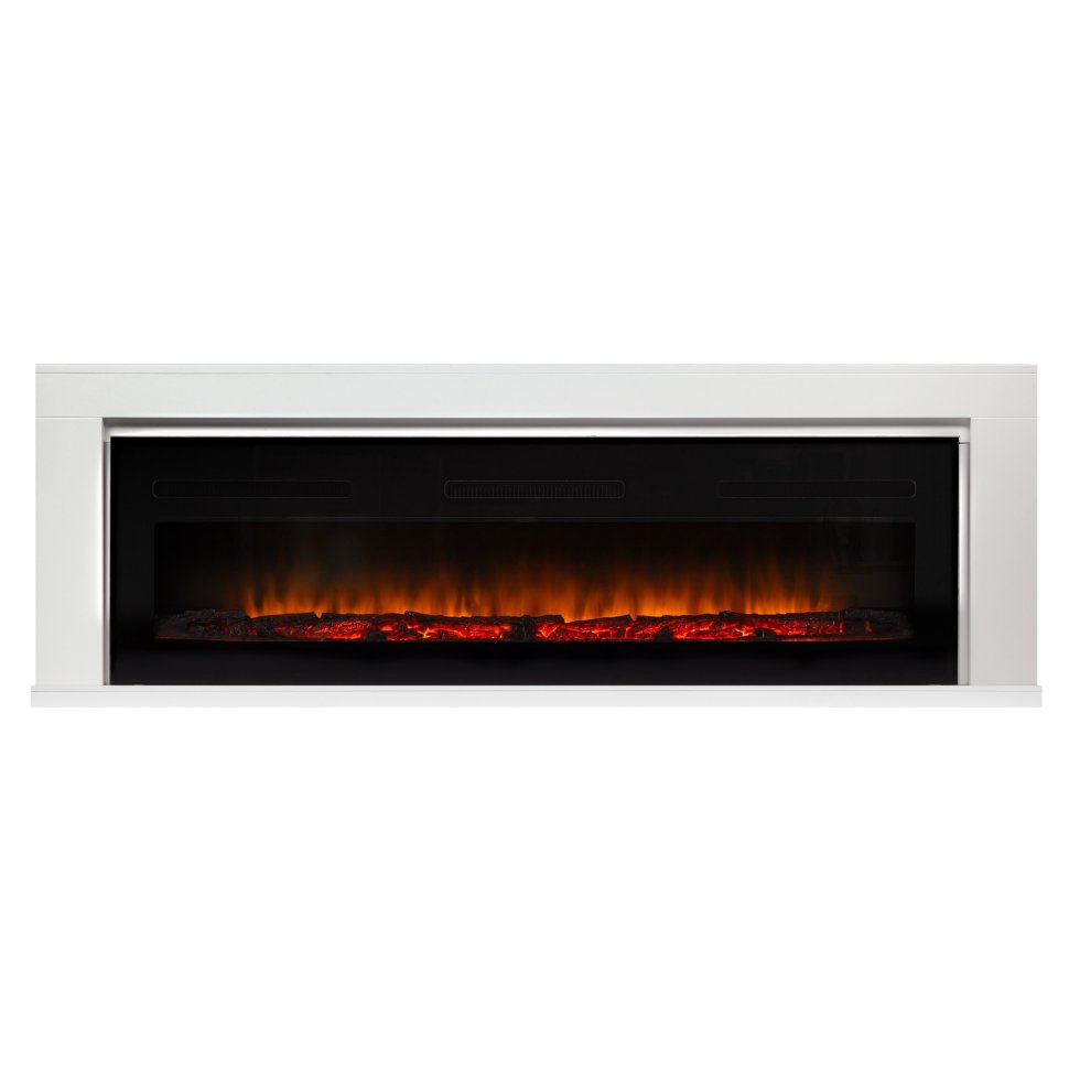 Каминокомплект Firelight Simple Long с очагом Electrolux Infinity EFP/P-1600ULS белый — фото 1