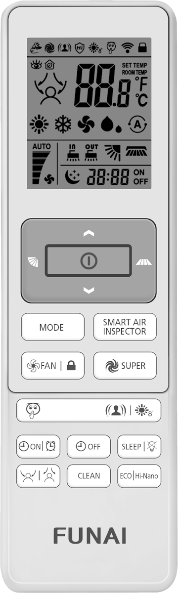Сплит-система Funai RAC-I-EU25HP.D01/S/RAC-I-EU25HP.D01/U Emperor Up Smart Eye Inverter — фото 5
