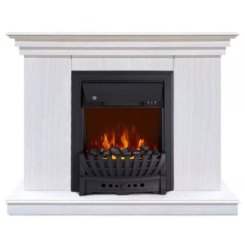 Каминокомплект Хорошие Камины Марс с очагом Royal Flame Aspen Black белое дерево — фото 1