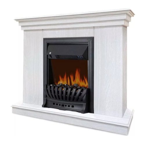 Каминокомплект Хорошие Камины Марс с очагом Royal Flame Aspen Black белое дерево — фото 2