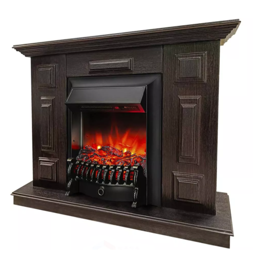 Каминокомплект Хорошие Камины Юпитер с очагом RealFlame Fobos Lux BL S венге — фото 2