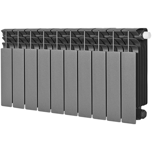 Изображение товара Биметаллический радиатор Stout Titan Ventil 350 10 секций нижнее подключение