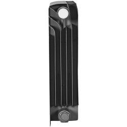 Биметаллический радиатор отопления Stout Titan Ventil 350 10 секций нижнее правое подключение графит RAL 7024