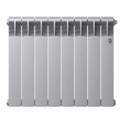Биметаллический радиатор отопления Royal Thermo Revolution Bimetall 500 2.0 8 секций Silver Satin