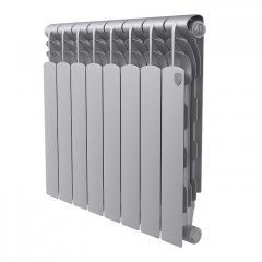 Биметаллический радиатор отопления Royal Thermo Revolution Bimetall 500 2.0 8 секций Silver Satin