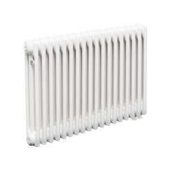 Стальной трубчатый радиатор Теплофорт ТР3057 ТВ 18 секций нижнее подключение 1/2 белый глянец