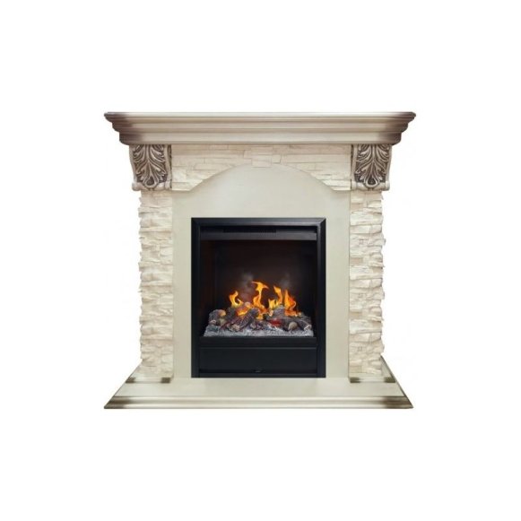 Изображение товара Электрокамин RealFlame Dublin LUX STD/EUG WT с 3D эффектом и увлажнением воздуха